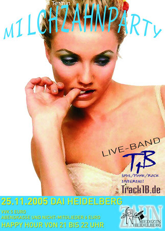 Milchzahnparty Werbeplakat