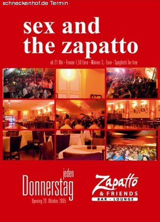 Sex and The Zapatto Werbeplakat