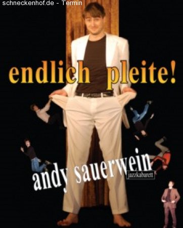 Endlich pleite Werbeplakat