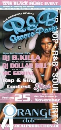 R&B Groove Party Werbeplakat