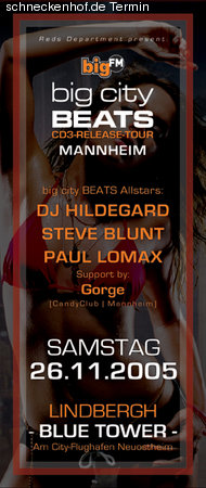 BigCityBeats CD Release Party Werbeplakat