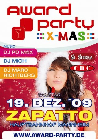 AWARD PARTY::X-MAS:: Werbeplakat