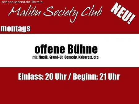 offene B&uuml;hne Werbeplakat