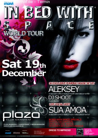 In Bed With Space Werbeplakat