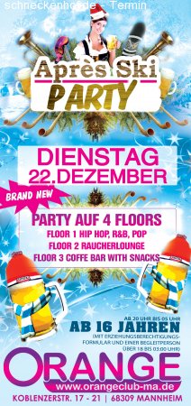 Apres Ski Party Werbeplakat