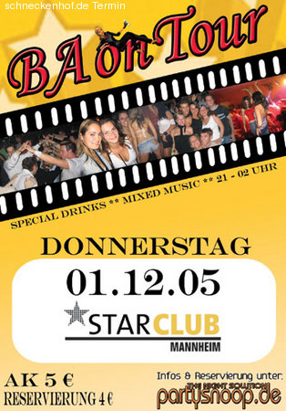 BA on Tour Werbeplakat