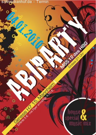 Abiparty Werbeplakat