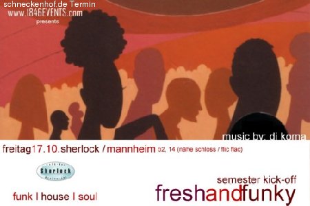 Fresh and Funky Semester Kick-Off Werbeplakat