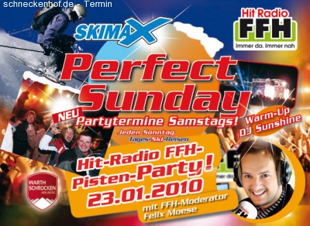 Hitradio FFH Pistenparty Werbeplakat