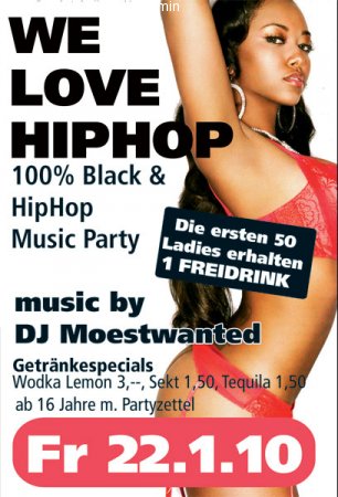 WE LOVE HIP HOP Werbeplakat