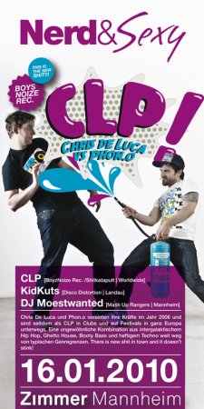 Nerd & Sexy mit CLP Werbeplakat