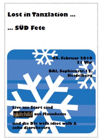 SÜD Fete Werbeplakat