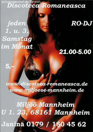 Rum&auml;nische Partynacht Werbeplakat
