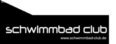 Schwarzes Schwimmbad Werbeplakat