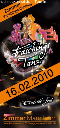 Faschingstanz Werbeplakat