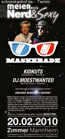 Nerd & Sexy: Maskerade Werbeplakat