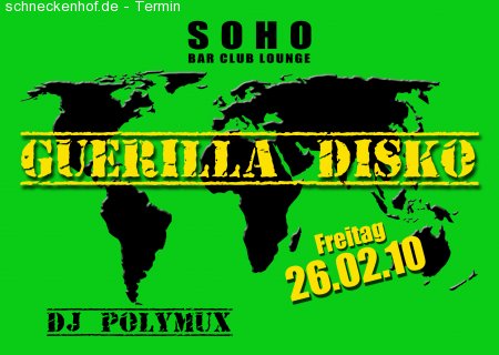 Guerilla Disko Werbeplakat