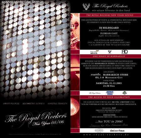 Royal Rockers New Year 05/06 Werbeplakat