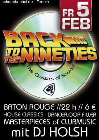 Back to the Nineties Werbeplakat