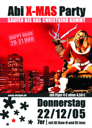 Abiparty Werbeplakat