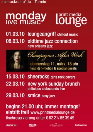 Monday Live Music Werbeplakat