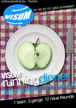 VISUM Running Dinner Werbeplakat