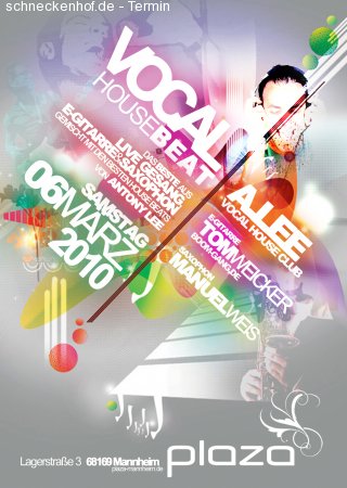 Vocal House Beats Werbeplakat