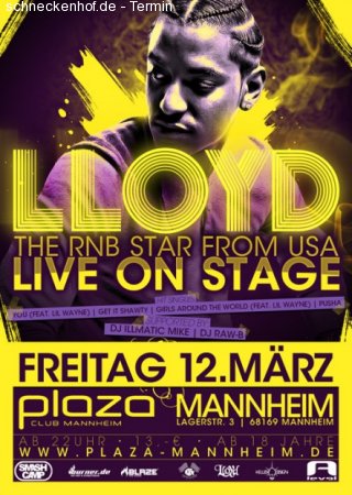 Live on Stage: Lloyd Werbeplakat