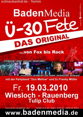 Ü-30, Baden Media ...das Original!!! Werbeplakat