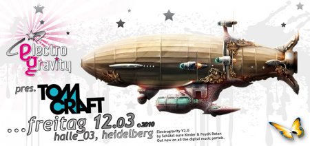 Tomcraft pres. by Electrogravity Werbeplakat