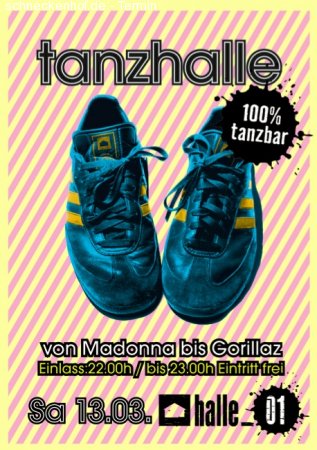 Tanzhalle Werbeplakat