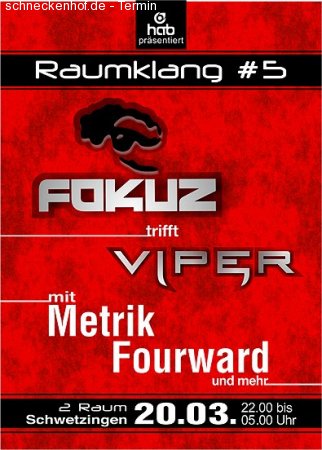 Raumklang # 5: Viper Recordings Werbeplakat