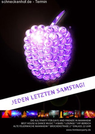 Himbeerparty Werbeplakat