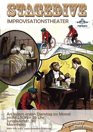 Stagedive - Improvisationstheater Werbeplakat