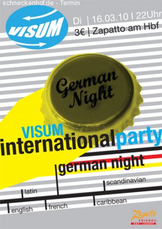 VISUM German Night Werbeplakat