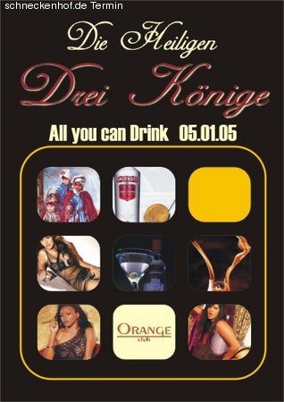 Holy Kings - All you can Drink Werbeplakat