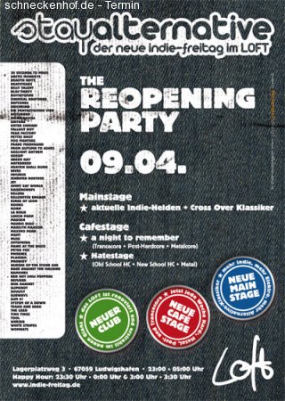 Stay Alternative  der neue Indie Freitag Werbeplakat