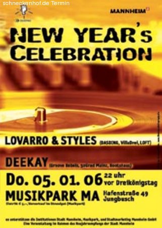 New Year`s Celebration Werbeplakat