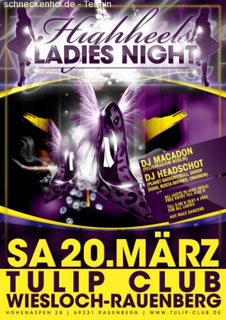 High Heels Ladies Night Werbeplakat