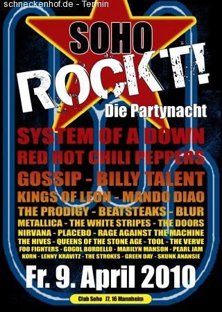 Soho Rockt! Werbeplakat
