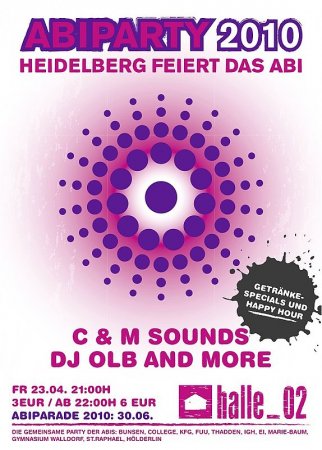 Abi Party Werbeplakat