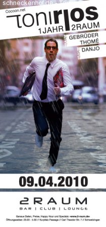 Räumlich Elektronisch: 1 Jahr  2Raum Werbeplakat