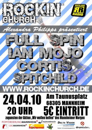 Rockin Church Festival+Benefitz Werbeplakat