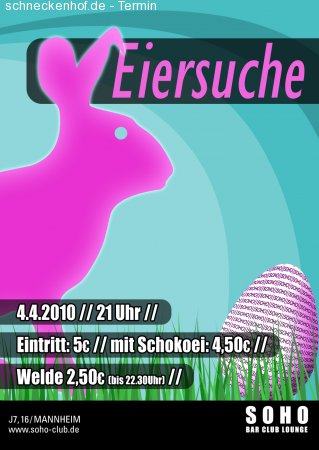 EIERSUCHE - Osterparty Werbeplakat