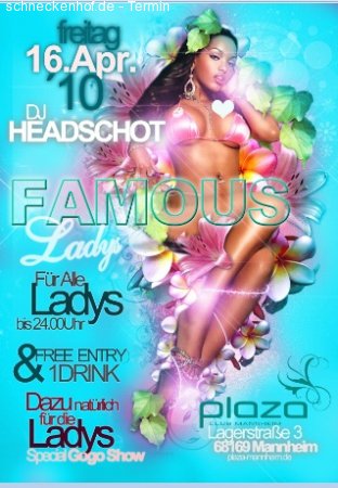 Famous Ladies Werbeplakat