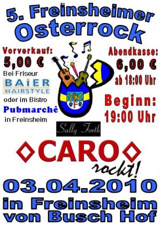 5. Freinsheimer Osterrock Werbeplakat