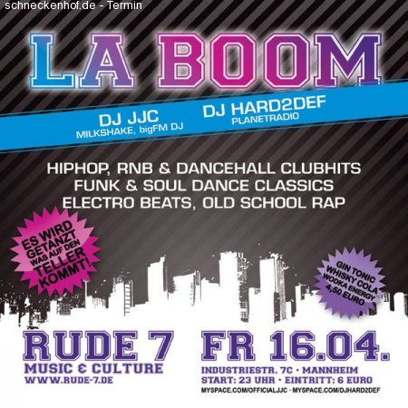 LA BOOM Werbeplakat