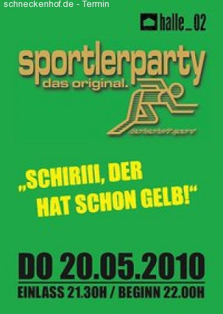 Sportlerparty Werbeplakat