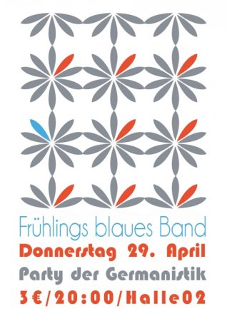 Germanistik Party Werbeplakat