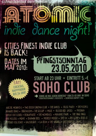 Atomic Indie Dance Night Special Werbeplakat